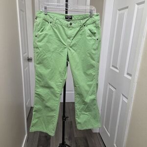 Vintage Polo Jeans by Ralph Lauren 100% Cotton Green Capri Pants